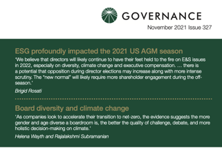 Board diversity and climate change